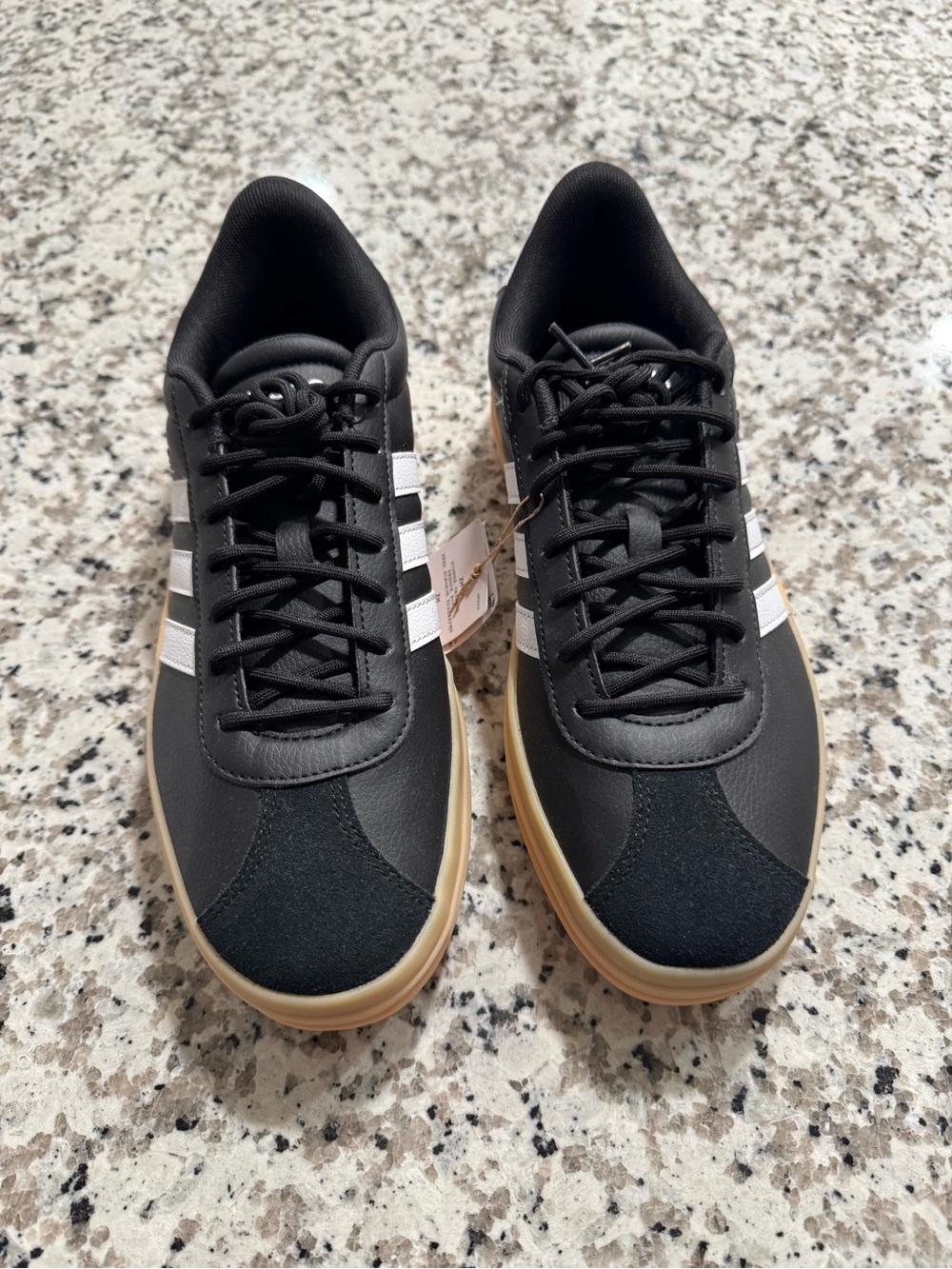 Adidas Women’s VL Court Bold Sneakers Black Gum Size 10 New with Tags